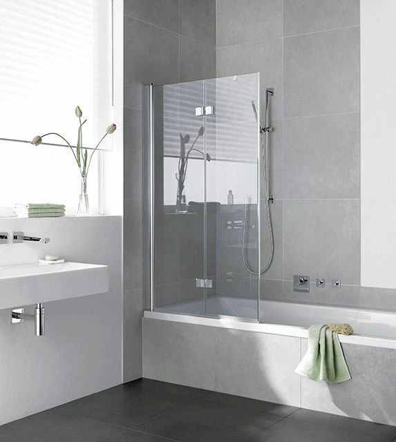 Kermi Diga Badewannen-Faltwand DI2PR10015VPK 100x150cm, Silber Hochglanz, ESG Klar Clean, Rechts 3 Kermi Diga Badewannen-Faltwand DI2PR10015VPK 100x150cm, Silber Hochglanz, ESG Klar Clean, Rechts