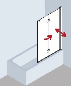 Kermi Liga Badewannen-Faltwand LI2PR120151AK 120x150cm, Silber Mattglanz, ESG Klar, Rechts 10 Kermi Liga Badewannen-Faltwand LI2PR120151AK 120x150cm, Silber Mattglanz, ESG Klar, Rechts -Geberit Store Kermi Liga Badewannen Faltwand LI2PR120151AK 120x150cm silber mattglanz ESG klar rechts 3