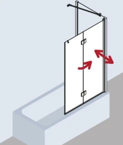 Kermi Liga Badewannen-Faltwand LI2PR120151AK 120x150cm, Silber Mattglanz, ESG Klar, Rechts 11 Kermi Liga Badewannen-Faltwand LI2PR120151AK 120x150cm, Silber Mattglanz, ESG Klar, Rechts -Geberit Store Kermi Liga Badewannen Faltwand LI2PR120151AK 120x150cm silber mattglanz ESG klar rechts 4