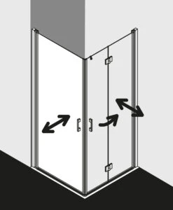 Kermi Liga Eckeinstiegshälfte Pendeltür LI1ER100181PK 100x185cm, Silber Mattglanz, ESG Klar Clean, Rechts, Auf Duschwanne 10 Kermi Liga Eckeinstiegshälfte Pendeltür LI1ER100181PK 100x185cm, Silber Mattglanz, ESG Klar Clean, Rechts, Auf Duschwanne -Geberit Store Kermi Liga Eckeinstiegshaelfte Pendeltuer LI1ER100181PK 100x185cm silber mattglanz ESG klar Clean rechts auf Duschwanne 2