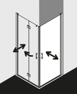 Kermi Liga Eckeinstiegshälfte Pendeltür LI1ER100181PK 100x185cm, Silber Mattglanz, ESG Klar Clean, Rechts, Auf Duschwanne 11 Kermi Liga Eckeinstiegshälfte Pendeltür LI1ER100181PK 100x185cm, Silber Mattglanz, ESG Klar Clean, Rechts, Auf Duschwanne -Geberit Store Kermi Liga Eckeinstiegshaelfte Pendeltuer LI1ER100181PK 100x185cm silber mattglanz ESG klar Clean rechts auf Duschwanne 3