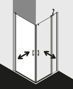 Kermi Liga Eckeinstiegshälfte Pendeltür LI1ER100181PK 100x185cm, Silber Mattglanz, ESG Klar Clean, Rechts, Auf Duschwanne 12 Kermi Liga Eckeinstiegshälfte Pendeltür LI1ER100181PK 100x185cm, Silber Mattglanz, ESG Klar Clean, Rechts, Auf Duschwanne -Geberit Store Kermi Liga Eckeinstiegshaelfte Pendeltuer LI1ER100181PK 100x185cm silber mattglanz ESG klar Clean rechts auf Duschwanne 4