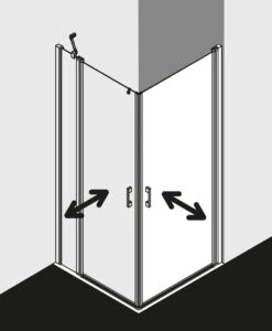 Kermi Liga Eckeinstiegshälfte Pendeltür LI1ER100181PK 100x185cm, Silber Mattglanz, ESG Klar Clean, Rechts, Auf Duschwanne 13 Kermi Liga Eckeinstiegshälfte Pendeltür LI1ER100181PK 100x185cm, Silber Mattglanz, ESG Klar Clean, Rechts, Auf Duschwanne -Geberit Store Kermi Liga Eckeinstiegshaelfte Pendeltuer LI1ER100181PK 100x185cm silber mattglanz ESG klar Clean rechts auf Duschwanne 5