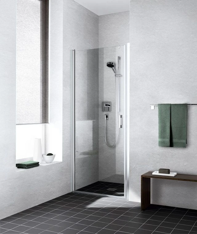 Kermi Liga Pendeltür Für Seitenwand LI1WR10518VAK 105x185cm, Silber Hochglanz, ESG Klar, Rechts, Auf Duschwanne 4 Kermi Liga Pendeltür Für Seitenwand LI1WR10518VAK 105x185cm, Silber Hochglanz, ESG Klar, Rechts, Auf Duschwanne – Bild 2