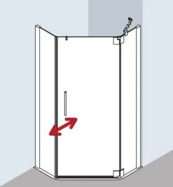 Kermi Pasa XP Fünfeck-Duschkabine Pendeltür PXL53100201AK 100x100x200cm, Silber Mattglanz, ESG Klar, Links 9 Kermi Pasa XP Fünfeck-Duschkabine Pendeltür PXL53100201AK 100x100x200cm, Silber Mattglanz, ESG Klar, Links -Geberit Store Kermi Pasa XP Fuenfeck Duschkabine Pendeltuer PXL53100201AK 100x100x200cm silber mattglanz ESG klar links 2