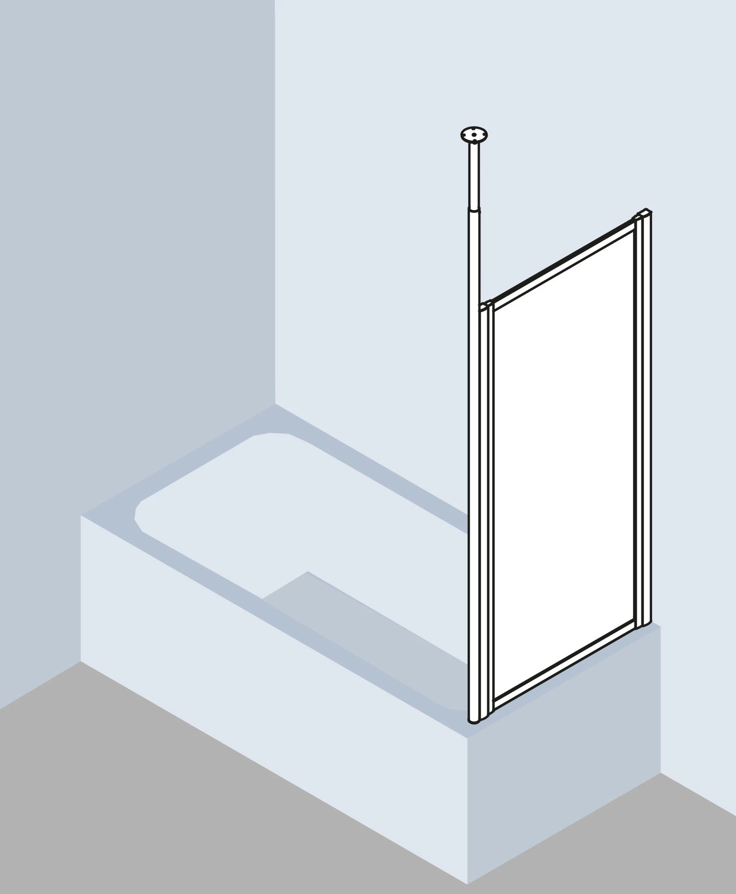 Kermi Vario 2000 Seitenwand V2TWD0701422K 61,4-64,6x140cm, Weiß, Kerolan Perl 5 Kermi Vario 2000 Seitenwand V2TWD0701422K 61,4-64,6x140cm, Weiß, Kerolan Perl – Bild 3