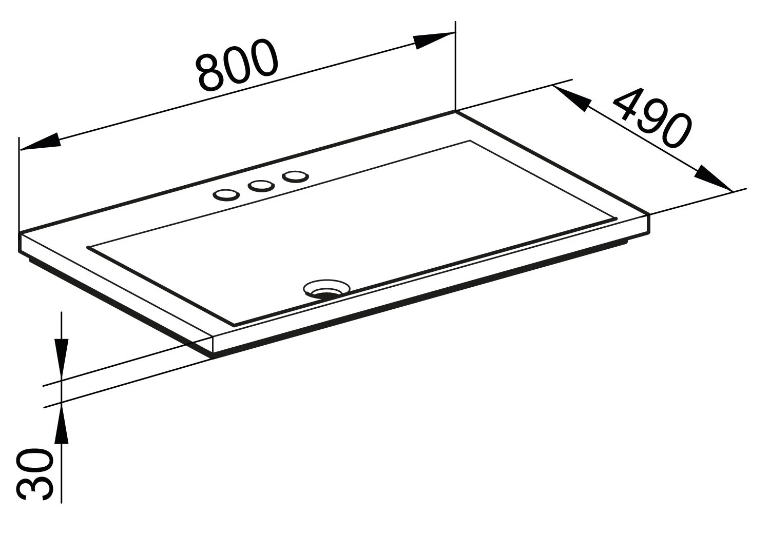 Keuco 34061318003 Für 3 Loch Armaturen, Weiß 4 Keuco 34061318003 Für 3 Loch Armaturen, Weiß – Bild 2