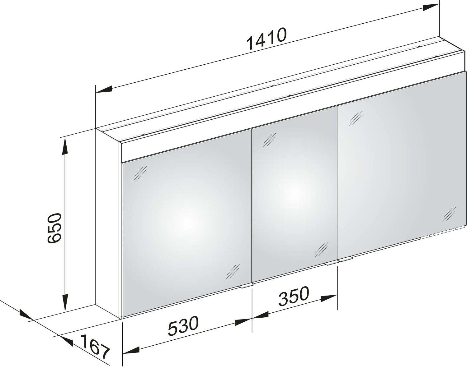 Keuco Edition 400 Spiegelschrank 21523171301 1410x650x167mm, Lichtfarbe Einstellbar, Wandvorbau 9 Keuco Edition 400 Spiegelschrank 21523171301 1410x650x167mm, Lichtfarbe Einstellbar, Wandvorbau – Bild 7