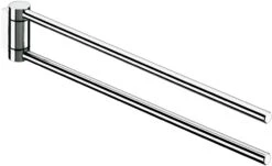 Keuco Handtuchhalter Plan, 2-teilig 14919170000 300mm, Schwenkbar, Alu Silber-eloxiert/chrom