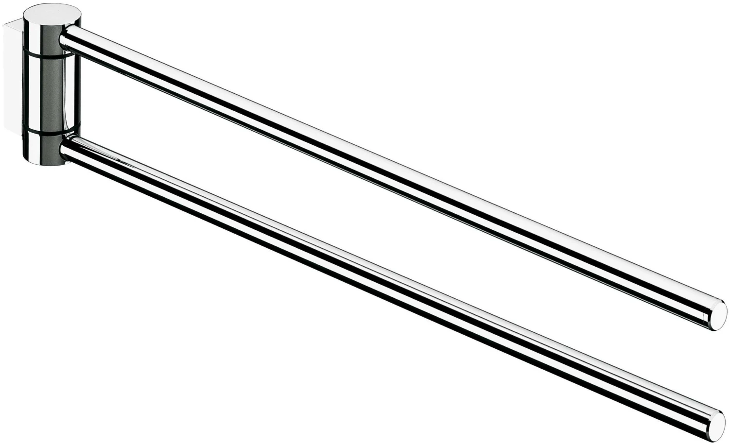 Keuco Handtuchhalter Plan, 2-teilig 14919170000 300mm, Schwenkbar, Alu Silber-eloxiert/chrom 3 Keuco Handtuchhalter Plan, 2-teilig 14919170000 300mm, Schwenkbar, Alu Silber-eloxiert/chrom