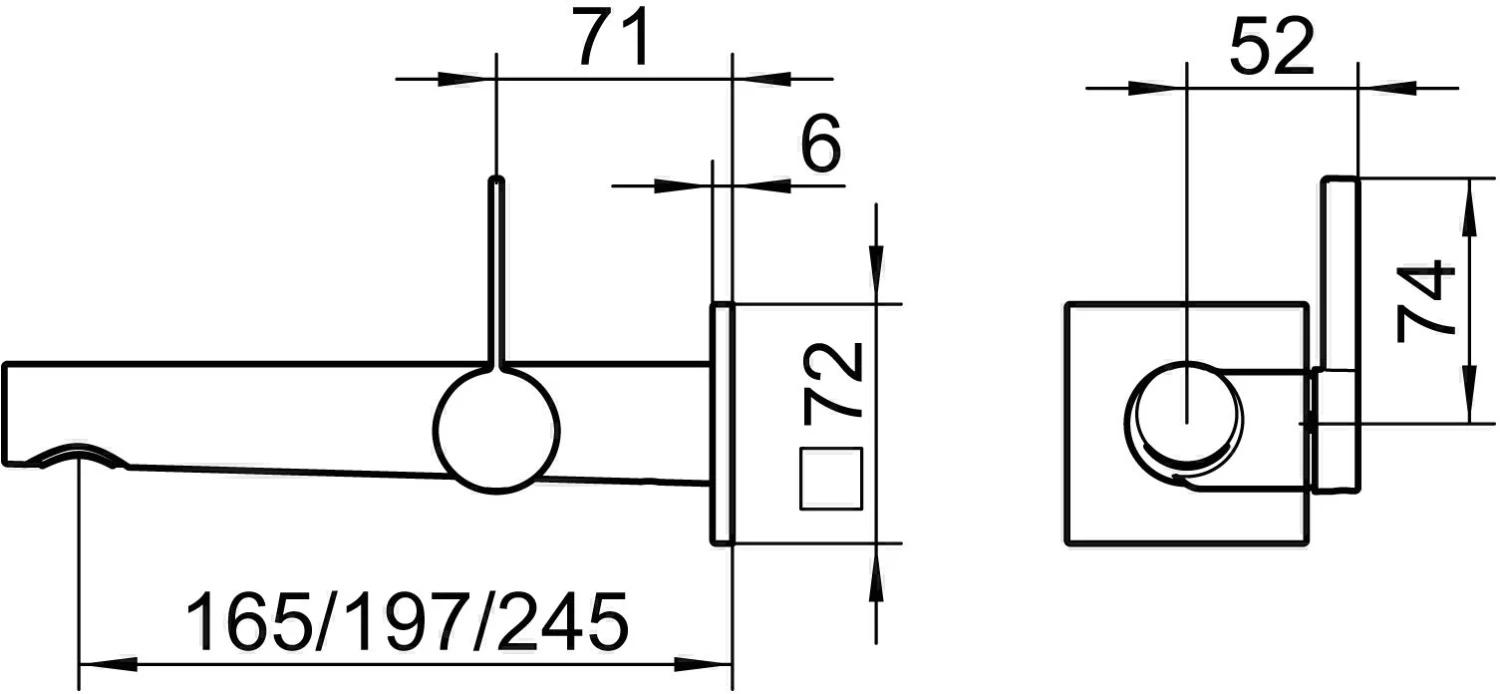 Keuco Ixmo Waschtisch-Einhebelmischer 59516051102 Ausladung 219mm, Nickel Gebürstet, Wandmontage, Eckige Rosette 4 Keuco Ixmo Waschtisch-Einhebelmischer 59516051102 Ausladung 219mm, Nickel Gebürstet, Wandmontage, Eckige Rosette – Bild 2