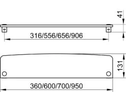 Keuco Kristallglas Platte Elegance 11610009600 600 X 130 X 10 Mm, Mit Grünkante -Geberit Store Keuco Kristallglas Platte Elegance 11610009600 600 x 130 x 10 mm mit Gruenkante 1