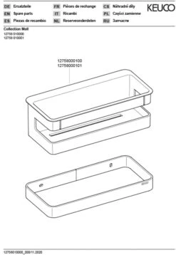 Keuco Moll Duschkorb 12758010001 Chrom/anthrazit, 240 X 110 Mm 7 Keuco Moll Duschkorb 12758010001 Chrom/anthrazit, 240 X 110 Mm -Geberit Store Keuco Moll Duschkorb 12758010001 chrom anthrazit 240 x 110 mm 2
