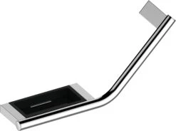 Keuco Plan Haltegriff 14909171037 Silber-eloxiert/schwarz, Mit Seifenablage, Rechts