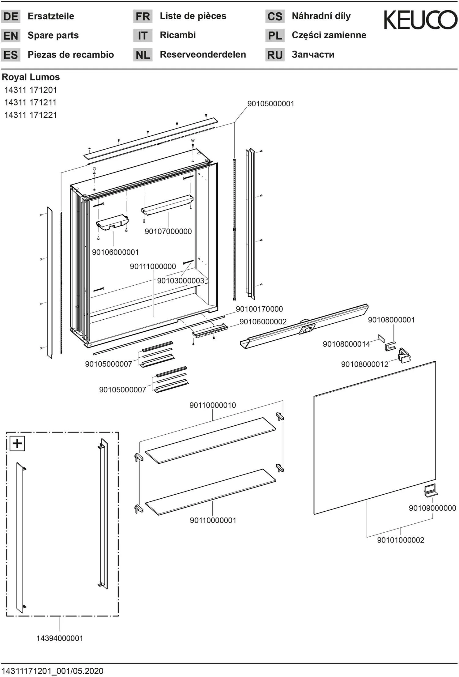 Keuco Royal Lumos Spiegelschrank 14311171201 Wandeinbau, Silber-eloxiert, Offenes Ablagefach, 650 X 735 X 165 Mm, Anschlag Links 5 Keuco Royal Lumos Spiegelschrank 14311171201 Wandeinbau, Silber-eloxiert, Offenes Ablagefach, 650 X 735 X 165 Mm, Anschlag Links – Bild 3