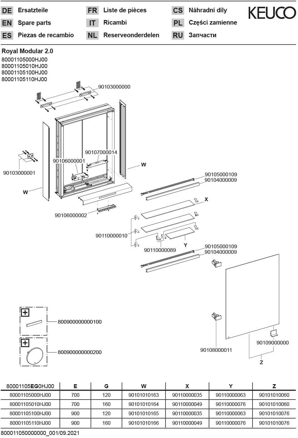 Keuco Royal Modular 2.0 Spiegelschrank 800011051000000 500 X 900 X 120 Mm, Ohne Steckdose, Wandvorbau, 1-türig, Beleuchtet, Links 5 Keuco Royal Modular 2.0 Spiegelschrank 800011051000000 500 X 900 X 120 Mm, Ohne Steckdose, Wandvorbau, 1-türig, Beleuchtet, Links – Bild 3