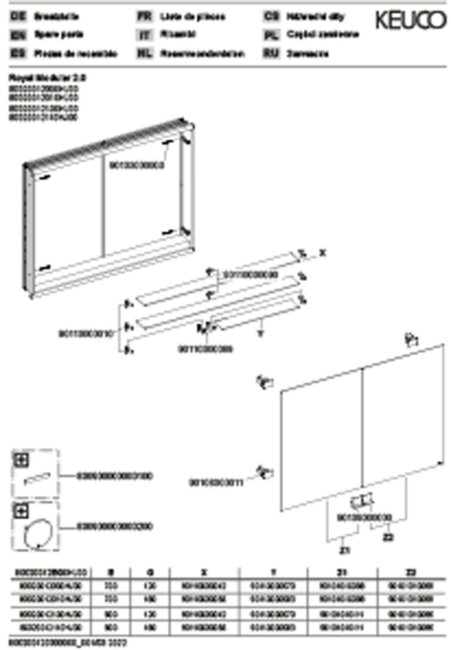 Keuco Royal Modular 2.0 Spiegelschrank 800200121000000 1200 X 900 X 120 Mm, Ohne Steckdose, Wandeinbau, 2-türig 5 Keuco Royal Modular 2.0 Spiegelschrank 800200121000000 1200 X 900 X 120 Mm, Ohne Steckdose, Wandeinbau, 2-türig – Bild 3