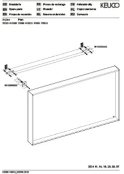 Keuco X-Line Kristallspiegel 33295293500 Unbeleuchtet, Inox, 1200x700x105mm -Geberit Store Keuco X Line Kristallspiegel 33295293500 unbeleuchtet Inox 1200x700x105mm 2