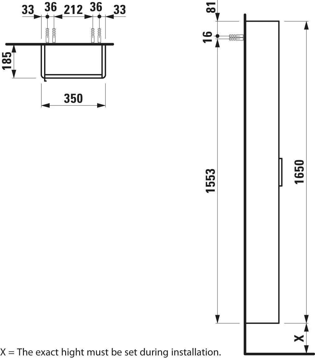 LAUFEN Base Für VAL Hochschrank H4026421102621 165x35x18,5cm, Tür Rechts, Ulme Hell 4 LAUFEN Base Für VAL Hochschrank H4026421102621 165x35x18,5cm, Tür Rechts, Ulme Hell – Bild 2