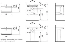 LAUFEN LAUFEN Pro S Waschtisch 8109634001081 60 X 46,5 Cm, 3 Hahnlöcher, Mit Überlauf 11 LAUFEN LAUFEN Pro S Waschtisch 8109634001081 60 X 46,5 Cm, 3 Hahnlöcher, Mit Überlauf -Geberit Store LAUFEN LAUFEN Pro S Waschtisch 8109634001081 60 x 465 cm 3 Hahnloecher mit Ueberlauf 4