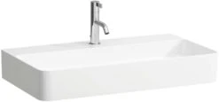 LAUFEN VAL Aufsatz Waschtisch 8162850001111 75x42cm, Mit Hahnloch, Ohne Überl., Saphirkeramik