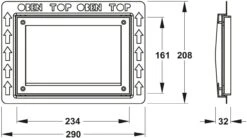 Mepa Einbaurahmen Typ II 421903 Weiss -Geberit Store Mepa Einbaurahmen Typ II 421903 weiss 1