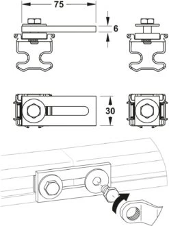 Mepa NextVIT 542025 C-Schiene (VE 10) -Geberit Store Mepa nextVIT 542025 C Schiene VE 10 1