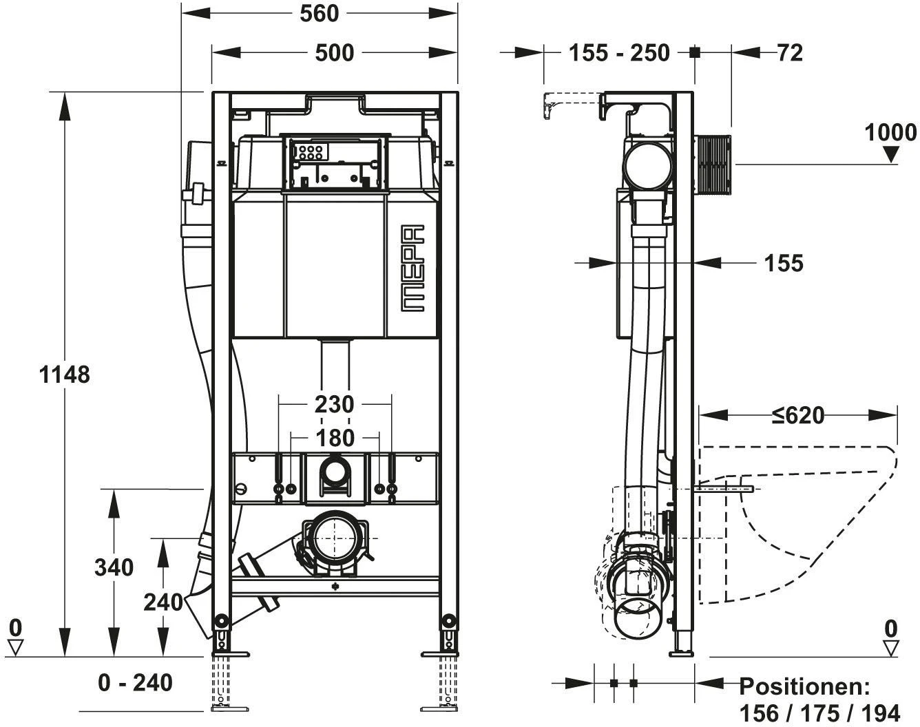 Mepa NextVIT Air-WC-Element 514820 Systembauhöhe 120 Cm, Lüfter Manuell 5 Mepa NextVIT Air-WC-Element 514820 Systembauhöhe 120 Cm, Lüfter Manuell – Bild 3