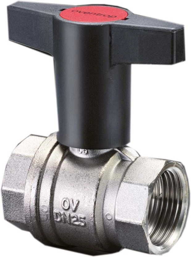 Oventrop Kugelhahn Optibal Knebelgriff 1077112 DN40, 1 1/2" Innengewinde, PN16, Messing 4 Oventrop Kugelhahn Optibal Knebelgriff 1077112 DN40, 1 1/2" Innengewinde, PN16, Messing – Bild 2