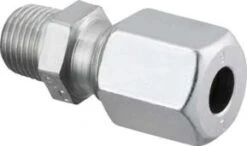 Oventrop Ofix-Oil Gerade-Verschraubung 2083052 R 1/4x8mm, Stahl, Verzinkt