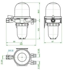 Oventrop Toc-Duo 3 Heizöllfilter 2142732 3/8", Mit Filtereinsatz Siku 25-40 -Geberit Store Oventrop Toc Duo 3 Heizoellfilter 2142732 3 8 mit Filtereinsatz Siku 25 40 1