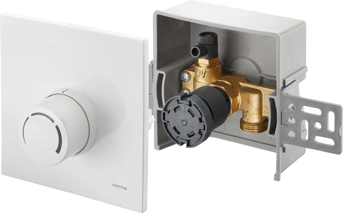 Oventrop Unibox Rücklauftemperaturregelung 1022735 Weiß, Mit Ventil Und Thermostat 3 Oventrop Unibox Rücklauftemperaturregelung 1022735 Weiß, Mit Ventil Und Thermostat