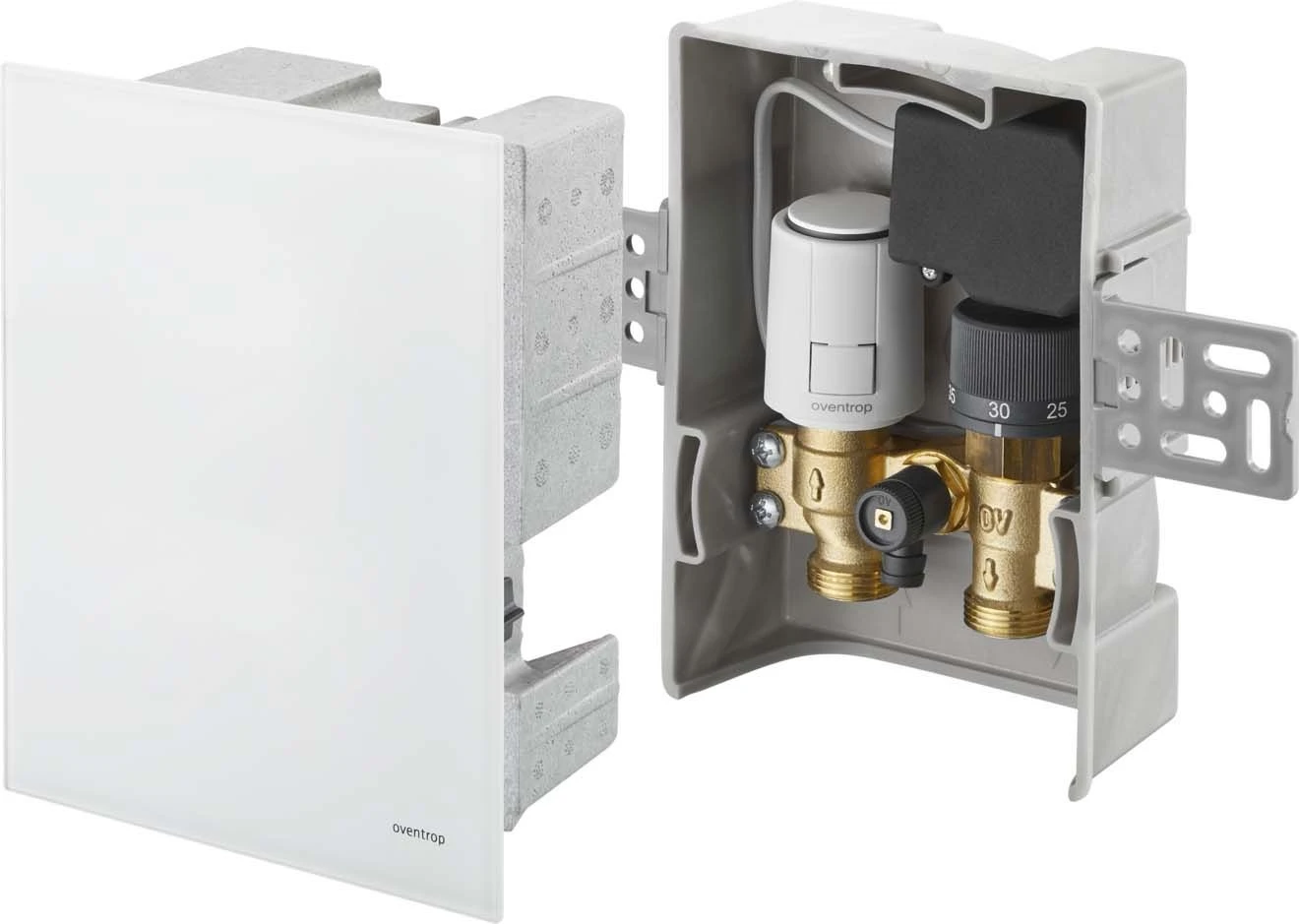 Oventrop Unibox Temperaturregler 1022782 R-Tronic Echtglas Weiß, Für Raum- Und Rücklauf 4 Oventrop Unibox Temperaturregler 1022782 R-Tronic Echtglas Weiß, Für Raum- Und Rücklauf – Bild 2