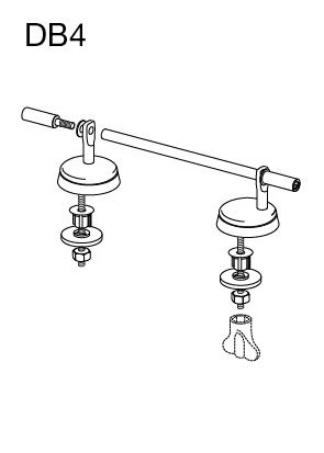 Pressalit Spezialscharnier DB4999 Montage Von Unten, Edelstahl 4 Pressalit Spezialscharnier DB4999 Montage Von Unten, Edelstahl – Bild 2