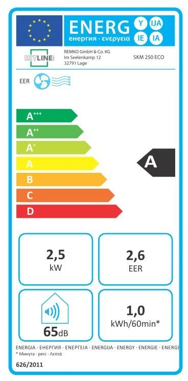 Remko SKM 250 ECO Raumklimagerät 1601250 2,4kW, Lokale Klimaanlage, Kompakte Ausführung 5 Remko SKM 250 ECO Raumklimagerät 1601250 2,4kW, Lokale Klimaanlage, Kompakte Ausführung – Bild 3