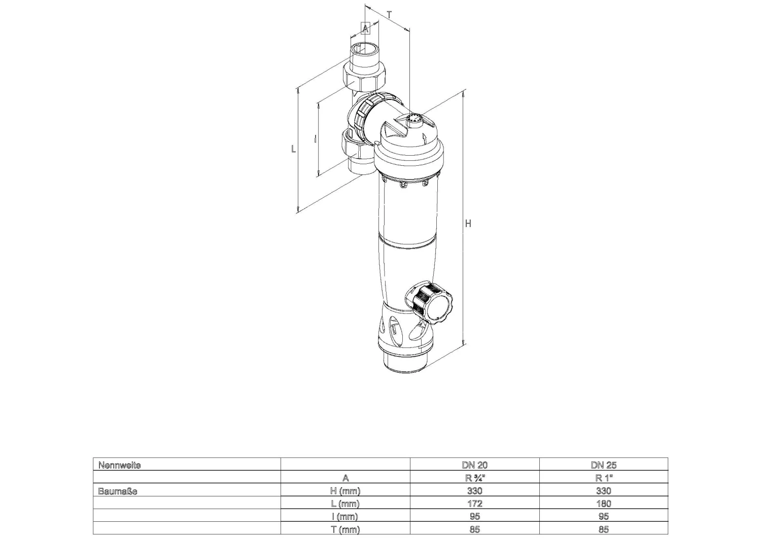 SYR Rückspülfilter Duo FR 231420001 DN 20, Ohne Druckminderer Und Manometer 4 SYR Rückspülfilter Duo FR 231420001 DN 20, Ohne Druckminderer Und Manometer – Bild 2