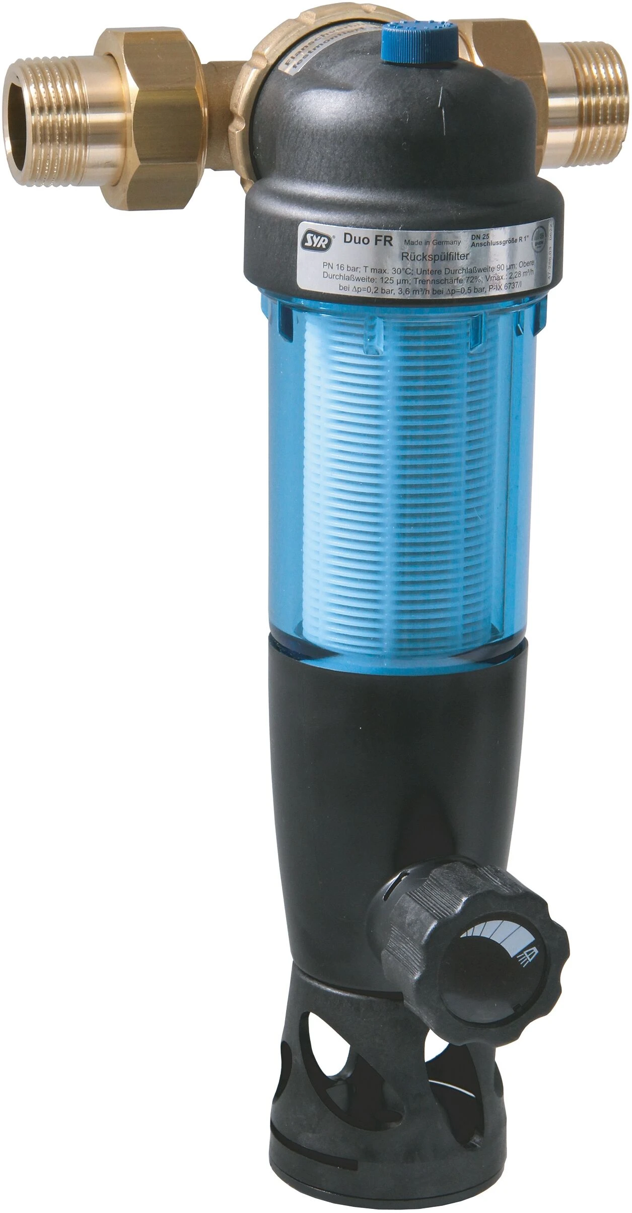 SYR Rückspülfilter Duo FR 231420001 DN 20, Ohne Druckminderer Und Manometer 3 SYR Rückspülfilter Duo FR 231420001 DN 20, Ohne Druckminderer Und Manometer