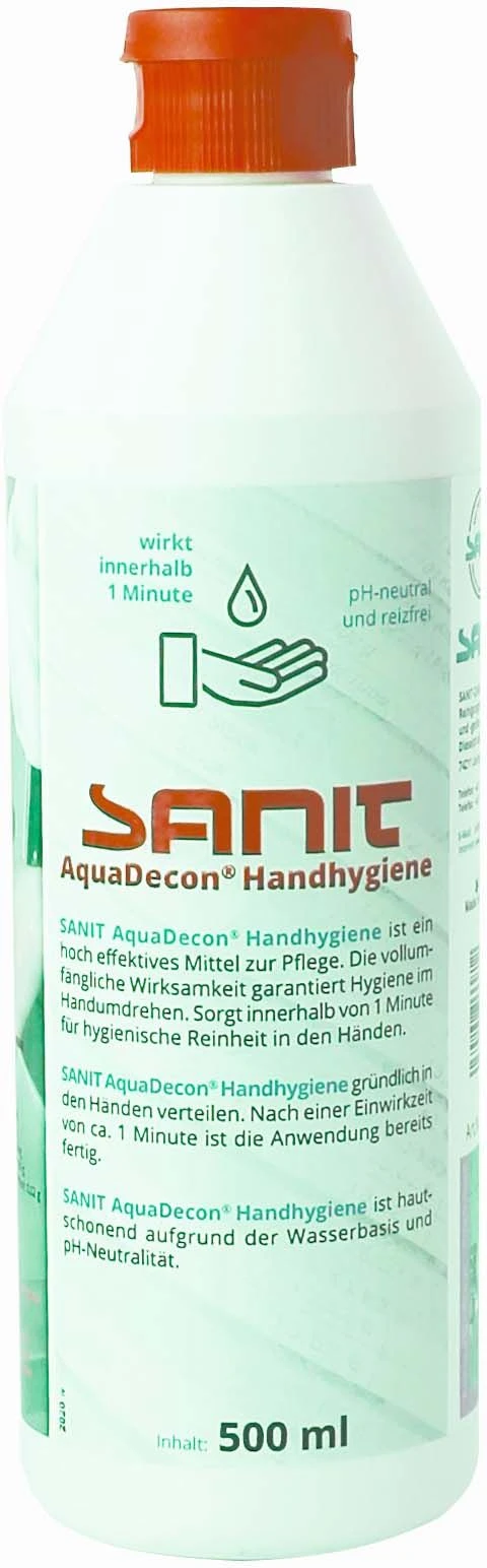 Sanit AquaDecon Handhygiene 3381 Flasche 500ml 4 Sanit AquaDecon Handhygiene 3381 Flasche 500ml – Bild 2