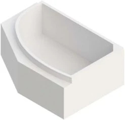 Schedel Hoesch Parana Wannenträger SW14306A 150x100cm, Rechts, Mit Ablage, 5-eckig, Höhe 57cm