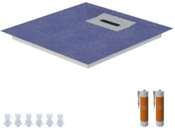 Schedel Line Flow Duschelement LI1KF608080 80 X 80 Cm, Vierseitiges Gefälle