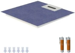 Schedel Line Flow Duschelement LI2KF608080 80 X 80 Cm, Einseitiges Gefälle