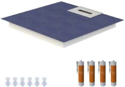 Schedel Line Flow Duschelement LI2KF901010 100 X 100 Cm, Einseitiges Gefälle