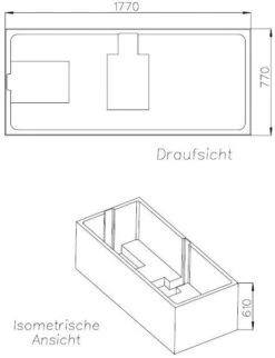 Schedel Wannenträger SW16049 180x80cm, Höhe 57cm -Geberit Store Schedel Wannentraeger SW16049 180x80cm Hoehe 57cm 1