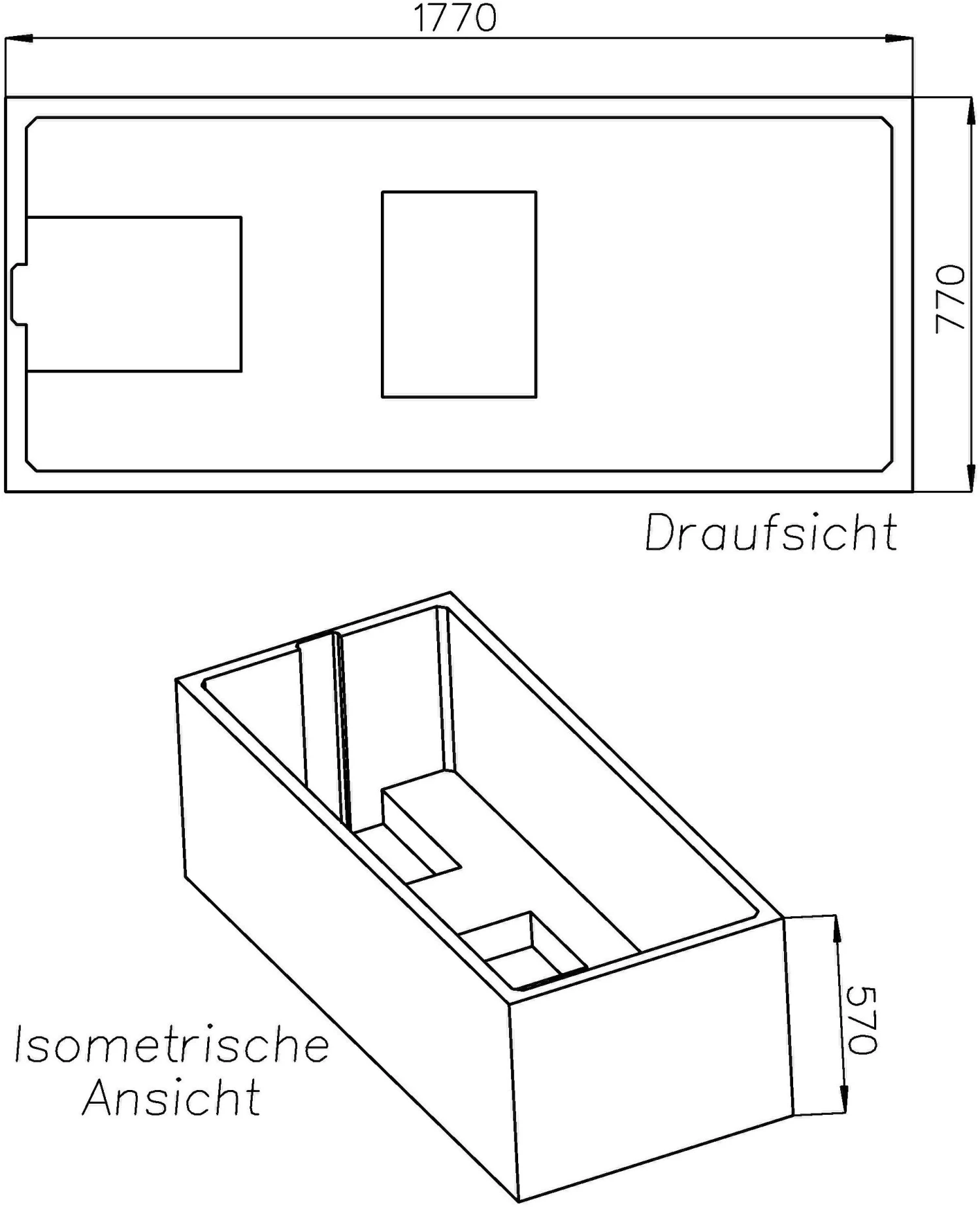 Schedel XL Bette One Relax Wannenträger SW11468 180x80cm, Höhe 57cm 4 Schedel XL Bette One Relax Wannenträger SW11468 180x80cm, Höhe 57cm – Bild 2