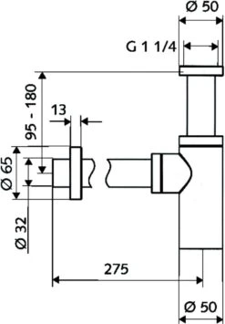 Schell Edition Design-Siphon 014290699 Chrom -Geberit Store Schell Edition Design Siphon 014290699 chrom 2