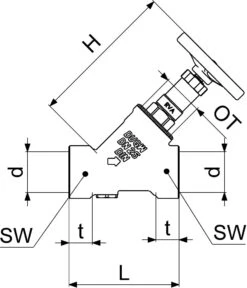 Schlösser KFR-Ventil 0016252500001 DN 25, Rp 1, Ohne Entleerung, Nichtsteigende Spindel -Geberit Store Schloesser KFR Ventil 0016252500001 DN 25 Rp 1 ohne Entleerung nichtsteigende Spindel 1