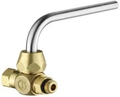 Schlösser Probenahmeventil 0081320800001 Rohr Edelstahl Mit Adapter 3/8", Messing, 1/4"