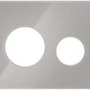 TECE TECEloop WC-Blende 9240616 Glas Titan, Für WC-Betätigungsplatte -Geberit Store TECE TECEloop WC Blende 9240616 Glas titan fuer WC Betaetigungsplatte