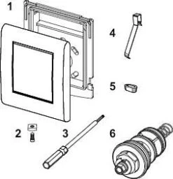 TECEplanus Urinal Betätigungsplatte 9242310 Edelstahl Gebürstet -Geberit Store TECEplanus Urinal Betaetigungsplatte 9242310 Edelstahl gebuerstet 2