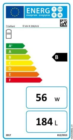 Vaillant UniSTOR Warmwasserspeicher 0010015948 VIH R 200/6 B, Rund, Bodenstehend, Für Wand-/Standheizgerät -Geberit Store Vaillant uniSTOR Warmwasserspeicher 0010015948 VIH R 200 6 B rund bodenstehend fuer Wand Standheizgeraet 2